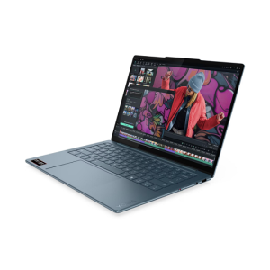 Лаптоп LENOVO Yoga Slim 7 14AKP10 (83JY00BEBM), 14.0" WUXGA (1920x1200) OLED 60Hz, AMD Ryzen™ AI 7 345 (2.0 GHz up to 4.6 GHz, 6 ядра), 16GB LPDDR5x, 1TB SSD M.2, Backlit KBD, noOS, Tidal Teal