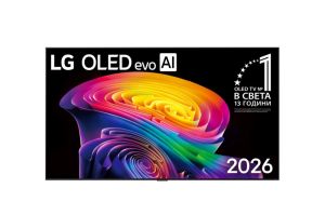 Телевизор LG OLED77C61LA, 77" OLED evo, 4K (3840 x 2160), DVB-C/T2/S2, Alpha 11 AI 4K Gen3, 120Hz Native (VRR 165Hz), ThinQ AI, HDR10, NVIDIA G-SYNC, AMD FreeSync, Dolby Vision, Dolby Atmos, AI Agent, Wi-Fi 6E, Bluetooth, eARC (HDMI 2), USB, Airplay 2, CI