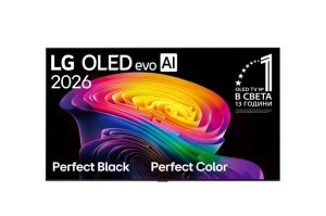 Телевизор LG OLED77C61LA, 77" OLED evo, 4K (3840 x 2160), DVB-C/T2/S2, Alpha 11 AI 4K Gen3, 120Hz Native (VRR 165Hz), ThinQ AI, HDR10, NVIDIA G-SYNC, AMD FreeSync, Dolby Vision, Dolby Atmos, AI Agent, Wi-Fi 6E, Bluetooth, eARC (HDMI 2), USB, Airplay 2, CI