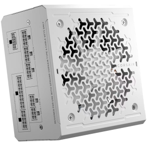 CORSAIR RM1000e White, 1000 Watt, Cybenetics Gold Certified, Fully Modular