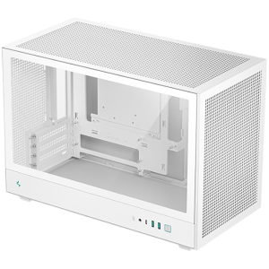 DeepCool CH260 WH, Mini Tower, Mini-ITX/Micro-ATX, 2xUSB3.0, 1xType-C Gen 2, 1xAudio, Mesh Panel, White, 2Y, R-CH260-WHNGM0-G-1