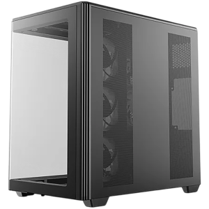 DeepCool CG590U 5F, Mid Tower, Mini-ITX/Micro-ATX/ATX, Rear Connector support, 2xUSB3.0, 1xType-C Gen 2, 1xAudio, 3x120mm ARGB Reverse Fan, 2x120mm ARGB Fans, Tempered Curved Glass, Mesh Panel, Black, 2Y, R-CG590U-BKAGA5-G
