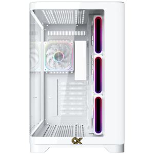 Crystal Storm Arctic V2 EN49408 (WH,EATX,U3+U2,Front Curved & Left TG,3PCS J22A PWM Arctic Reverse & 1PC J22A PWM Arctic,ARGB PCB)