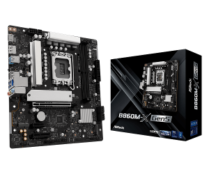 ASROCK MB Desktop B860M-X, S.1851, 2x DDR5, 1x PCIe 5.0 x16, 1x PCIe 4.0 x1, 1x PCIe 4.0 x4, 1x Blazing M.2, 2x Hyper M.2, 4x SATA3, 2x USB-C, 5x USB 3.2, 6x USB 2.0, 1x RJ-45 2.5GB Lan, 1x HDMI, 1x DP 1.4, mATX, 90-MXBSE0-A0UAYZ
