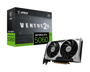 Видео карта MSI GeForce RTX 5060 8G VENTUS 2X OC V1, 8GB GDDR7, 128-bit, HDMI, 3xDP