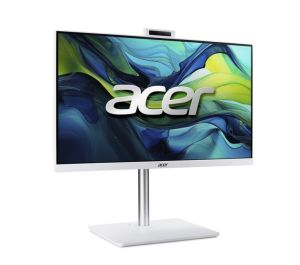 Настолен компютър - всичко в едно Acer Aspire C24-A, 23.8'' FHD IPS AiO 120Hz, Intel Core i5-13420H (up to 4.60GHz, 12MB), 16GB DDR4 (1 slot free), 512GB SSD, no DVD, Intel UHD, HDMI, RG-45, WiFi 6, BT 5.0, Glan, Ergo stand w Height Adj., 5MPCam+mic, KBD&