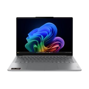 Лаптоп LENOVO Yoga Slim 7 14AKP10 (83JY00BBBM), 14.0" WUXGA (1920x1200) OLED 60Hz, AMD Ryzen™ AI 7 345 (2.0 GHz up to 4.6 GHz, 6 ядра), 16GB LPDDR5x, 512GB SSD M.2, Backlit KBD, noOS, Luna Grey