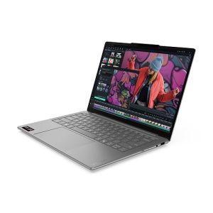 Лаптоп LENOVO Yoga Slim 7 14AKP10 (83JY00BBBM), 14.0" WUXGA (1920x1200) OLED 60Hz, AMD Ryzen™ AI 7 345 (2.0 GHz up to 4.6 GHz, 6 ядра), 16GB LPDDR5x, 512GB SSD M.2, Backlit KBD, noOS, Luna Grey