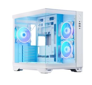 Кутия за компютър Chieftec Visio White + Chieftec Iceberg 240 RGB White + Chieftec Vega 850W ATX 3.1 White
