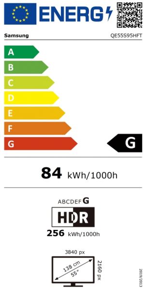 Телевизор Samsung 55" 55S95H OLED Smart Ultra HD 4K Glare Free 100Hz (Up to 165Hz) Model 2026 Black