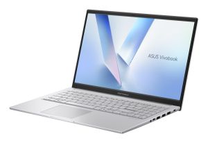 Лаптоп Asus Vivobook X1504MA-BQ221NA, INTEL WCL Core 7, 15.6" FHD,(1920x1080),16GB DDR5 ( 8 GB on BD), SSD 512 GB, No OS, Cool Silver, no adapter