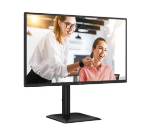 Монитор AOC Q27E4CV, 27" IPS WLED, 2560x1440@120Hz, 4ms GtG, 1ms MPRT, 350cd m/2, 1500:1, 50M:1 DCR, Adaptive Sync, FlickerFree, Anti-Blue light, 2Wx2, Tilt, Height Adjust, Pivot, Swivel, HDMI, DP, USB hub, RJ45