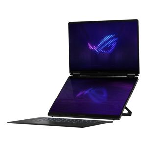 Лаптоп Asus ROG Zephyrus Duo 16, GX651AX-SR086X, Intel Ultra 9 16.0 OLED WQXGA+(WQ+) 2880X1800 16:10 Bend+500nits(HDR 1100nits) Glare DCI-P3:100%,120 HzLPDDR5X 64GB (onbd) ,2TB G4,RTX5090 24 GB G5,Wi-Fi 7 ,Backlit Kbd 1-Zone RGB, Windows 11 Pro,Stell