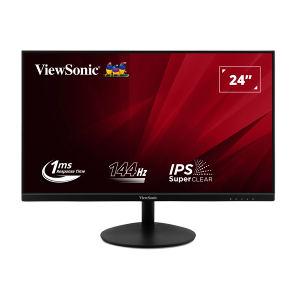 Монитор VIEWSONIC VA24E2-H, 23.8” SuperClear IPS, FullHD (1920x1080) 144Hz, 16:9, 1ms, 250cd/m2, 1000:1, VGA, HDMI, Black