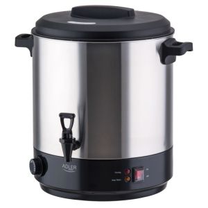 Електрически съд за пастьоризация и варене Adler AD 4538, 3000W, 28 л, 30-100°C, Поддържане на топлина, Светлинен индикатор, Инокс/черен