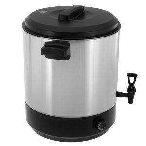 Електрически съд за пастьоризация и варене Adler AD 4538, 3000W, 28 л, 30-100°C, Поддържане на топлина, Светлинен индикатор, Инокс/черен