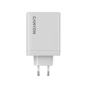 Зарядно у-во CANYON charger OnCharge 120 GAN Total 120W MAX 3 USB-C +1 USB-A White EU plug