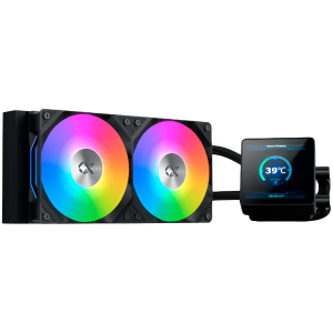 Connect 240 EN45257 (BK,AIO Liquid Cooler,3.4" LED Display Pump Head,ARGB PWM Fan,Mini ARGB Controller)