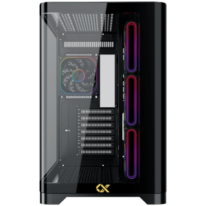 Crystal Storm V2 EN49392 (BK,EATX,U3+U2,Front Curved & Left TG,3PCS J22A PWM Reverse & 1PC J22A PWM,ARGB PCB)