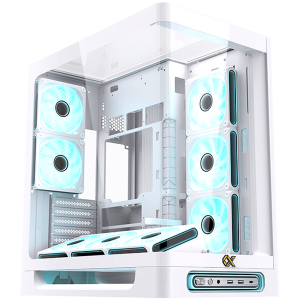 Heaven Arctic EN49583 (WH,U3x2+Type C,Curved TG & Top TG,6PCS J20A PWM WH Reverse & 2PCS J20A PWM WH,ARGB & PWM Remote Control Box)