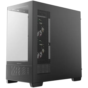 DeepCool CG380U-3F, Mid Tower, Mini-ITX/Micro-ATX(Rear Connector), 2xUSB3.0, 1xUSB Type-C, 1xAudio, 3x120mm Pre-Installed ARGB Fans, Tempered Curved Glass, Mesh Panel, Black, 2Y, R-CG380U-BKAGM3-G