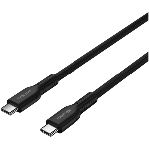 CANYON cable OnWire 60CL C-C 60W COLOR Braided 1m Black