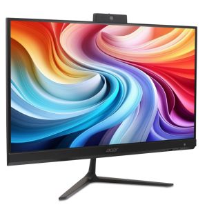 Настолен компютър - всичко в едно Acer Aspire C24-B, 23.8'' FHD IPS AiO 120Hz, AMD Ryzen 5 7430U (up to 4.30GHz, 19MB), 16GB DDR4 (1 slot free), 512GB SSD, no DVD, AMD Radeon Graphics, HDMI, USB 3.2, USB 2.0, Type- C, RJ-45, WiFi 6, BT 5.0, KBD& Mouse USB