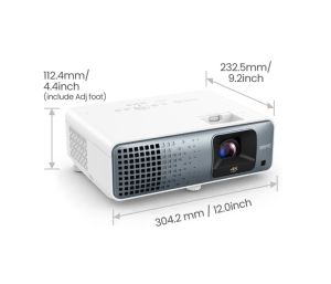 Мултимедиен проектор BenQ TK710STi DLP, 4K UHD (3840x2160), HDR, Ultra-fast 4ms, 10K:1, 3200 AL, 1.2x Zoom, Keystone 3D, Console Gaming, 2xHDMI, USB, RS232, Speaker 5W, eARC, Dolby Atmos, Audio out, 28dB (Eco), White