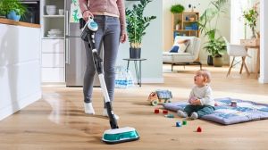 Прахосмукачка Bosch BCS71HYG2, Cordless Handstick Vacuum Cleaner, Unlimited 7, ProHygienic Aqua, 2in1 for wet & dry cleaning, White