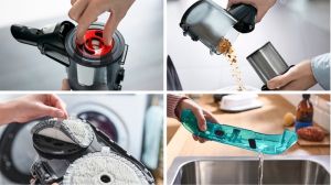 Прахосмукачка Bosch BCS71HYG2, Cordless Handstick Vacuum Cleaner, Unlimited 7, ProHygienic Aqua, 2in1 for wet & dry cleaning, White