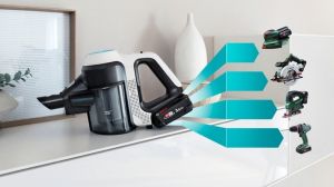 Прахосмукачка Bosch BCS71HYG2, Cordless Handstick Vacuum Cleaner, Unlimited 7, ProHygienic Aqua, 2in1 for wet & dry cleaning, White