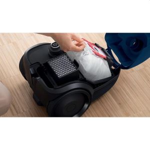 Прахосмукачка Bosch BGBS2BU1T, Vacuum cleaner with bag 3.5 l, Series 2, 850W, 80 dB(A), blue