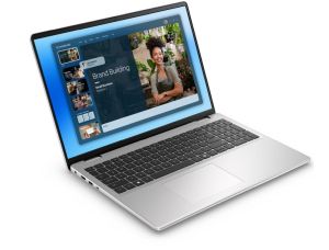 Лаптоп Dell 16 DC16251, Intel Core 7 150U (10 cores, up to 5.4 GHz), 16.0" FHD+(1920x1200) AG 300nits, 16GB, 2x8GB, DDR5, 5200 MT/s, 512GB M.2 PCIe, Intel Graphics, Cam, FPR, Wi-Fi 6E, Backlit Kb, Ubuntu, Silver, Aluminium, 3Y PS