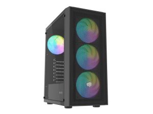 Кутия за компютър Fury PC Case Shobo SH8 ARGB Midi Tower, Window, Black