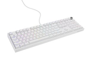 Клавиатура Genesis Mechanical Gaming Keyboard Thor 404 White RGB Backlight Gateron Yellow Pro, US Layout