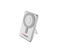 Външна батерия Verbatim Charge 'n' Go 2C Power Bank Magnetic Wireless 5000mAh with 2 USB-C Cables & Stand Silver