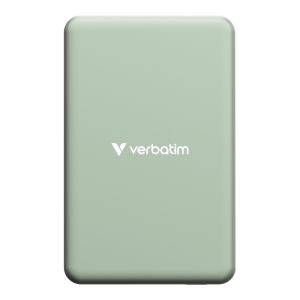Външна батерия Verbatim Charge 'n' Go Essentials Power Bank Magnetic Wireless 10000mAh Green