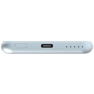 Външна батерия Verbatim MCP-5BE Power Pack 5000 mAh with UBS-C PD 20W / Magnetic Wireless Charging 15W Blue