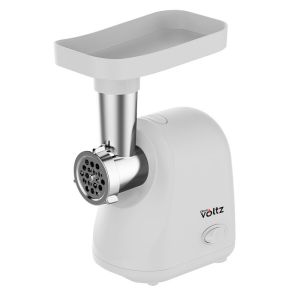 Месомелачка Oliver Voltz OV51991G, 800W, Обратен ход, Приставка за домати, Приставки 5 и 7 мм, Неръждаема стомана, Бял
