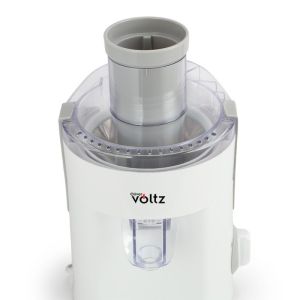 Сокоизстисквачка Oliver Voltz OV51160C, 400W, 600 мл, 2 степени, Голям отвор, Контейнер за отпадъци, Тиха, Бял
