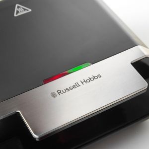 Сандвич тостер Russell Hobbs Creations 26800-56, 750W, 4 филии, Незалепващи плочи, Бързо загряване, Индикатори, Черен/инокс