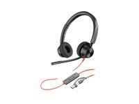 HP Poly Blackwire 3320 Stereo Microsoft Teams Certified USB-C Headset +USB-C/A Adapter