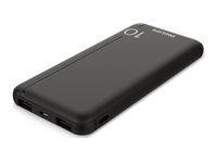 PHILIPS Power Bank 10 000mAh with 2 USB A and USB C port Black
