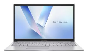 Лаптоп Asus Vivobook X1504MA-BQ772NA,Intel 5 315 1.5 GHz (6MB Cache, up to 4.4 GHz, 6 cores, 6 Threads) up to 15TOPS, 15.6" FHD,(1920x1080),16GB DDR5, SSD 512 GB, No OS, Cool Silver,US, no adapter