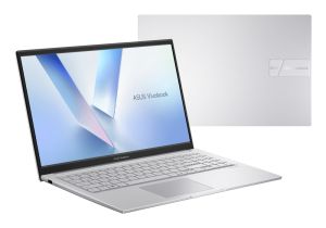 Лаптоп Asus Vivobook X1504MA-BQ772NA,Intel 5 315 1.5 GHz (6MB Cache, up to 4.4 GHz, 6 cores, 6 Threads) up to 15TOPS, 15.6" FHD,(1920x1080),16GB DDR5, SSD 512 GB, No OS, Cool Silver,US, no adapter