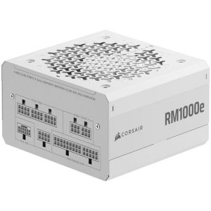 Corsair RMe White Series (3rd Gen), RM1000e ThermalProtect White, 1000 Watt, ATX 3.1, PCIe 5.1, Cybenetics Platinum Certified, Fully Modular Power Supply