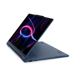 Лаптоп LENOVO Yoga 9 2-in-1 14IPH11 (83SE000PBM), 14" 2.8K WQXGA+ (2880x1800) OLED Touch, Intel® Core™ Ultra 7 355 (2.3GHz up to 4.7GHz, 8 ядра), 32GB LPDDR5x, 2TB SSD M.2, Yoga Pen 2, Windows 11 Home, Cosmic Blue