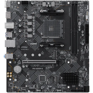 MSI PRO B550M-B, M-ATX, Socket AM4, 2 DIMM, Dual Channel DDR4 up to 4600+(OC)MHz, 1x PCIe 4.0 x16 slot, 2x M.2 slots, 4x USB 3.2 Gen 1, 2x USB 2.0, 1x HDMI,1x DP, 1G LAN, 7.1 Audio, 3Y