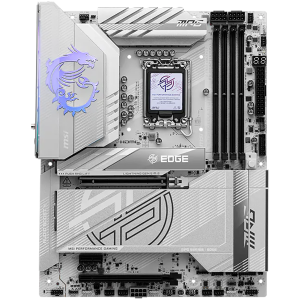 MSI MPG Z890 EDGE TI WIFI, LGA 1851, Dual Channel DDR5 up to 9200(OC)MHz, 2x PCIe x16 slots, 5x M.2 slot, 1x USB 2.0, 4x USB 3.2 Gen 1, 4x USB 3.2 Gen 2, 1x USB 3.2 Gen 2 Type-C, 1x HDMI, 2xTB4, 5Gbps LAN, WIFI7, 7.1 Audio, 3Y
