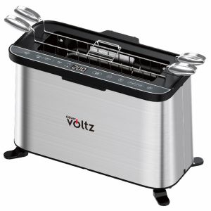Мултифункционален уред за готвене 4в1 Oliver Voltz OV51015R, 1700W, 240x225 мм, Защита от прегряване, Инокс/Черен